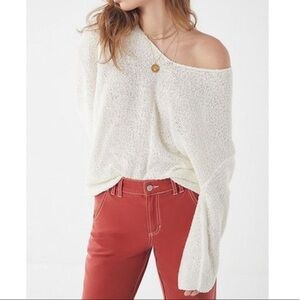 Urban Outfitters Coconut Reversible V-Neck Sweater